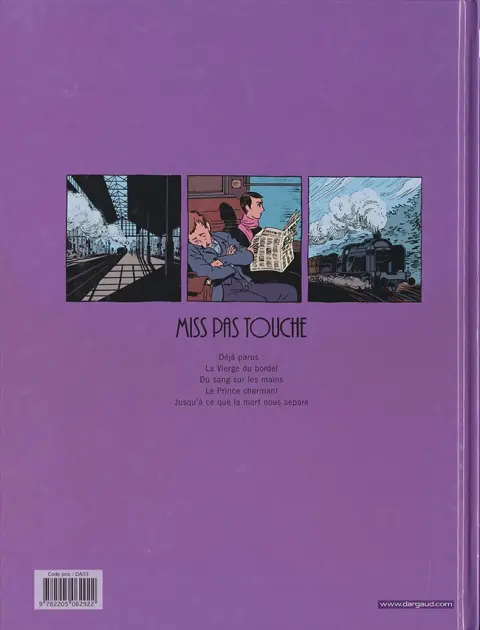 Verso de l'album Miss pas touche Tome 4 Jusqu'à ce que la mort nous sépare