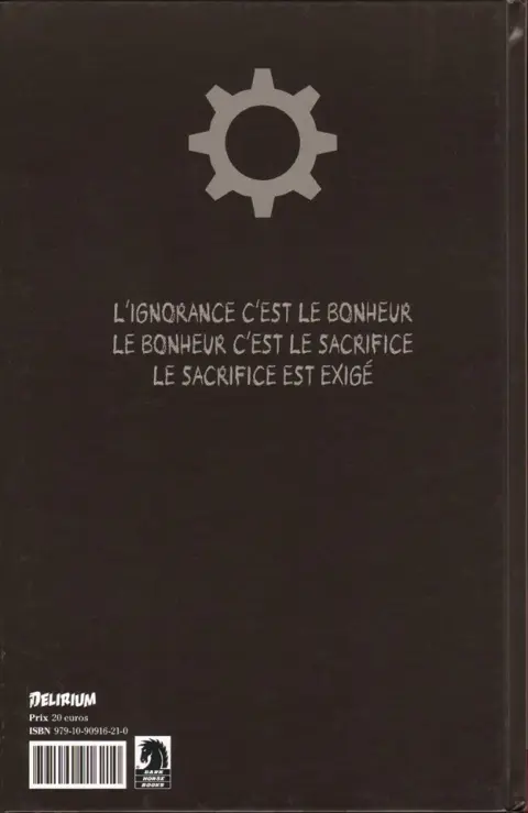 Verso de l'album Oink le Boucher du Paradis