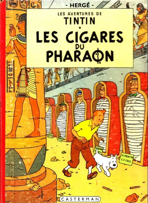 Couverture de l'album Tintin Tome 4 Les cigares du pharaon