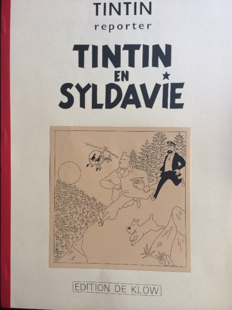 Couverture de l'album Tintin Tintin en Syldavie