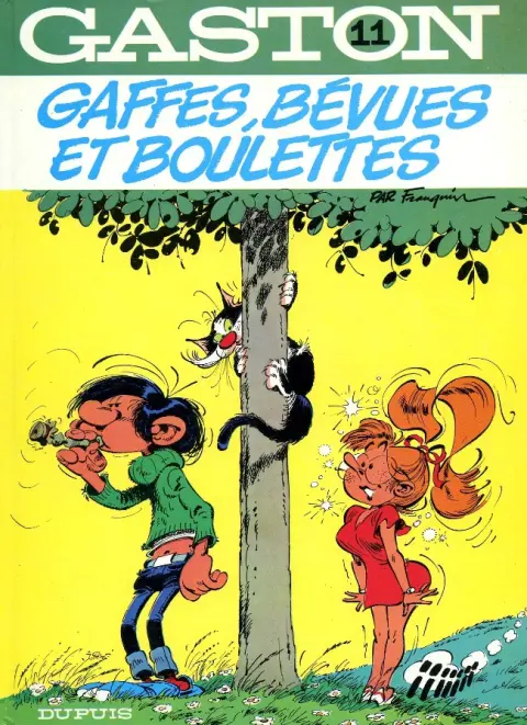 Couverture de l'album Gaston Tome 11 Gaffes, bévues et boulettes