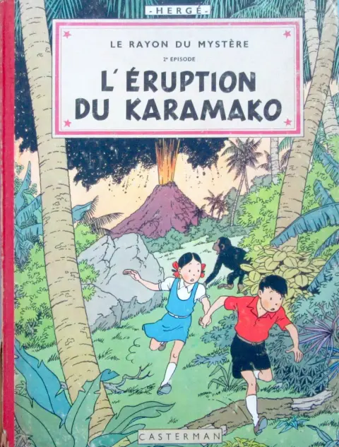 Couverture de l'album Les Aventures de Jo, Zette et Jocko Tome 4 Le Rayon du Mystère 2e épisode, L'éruption du Karamako