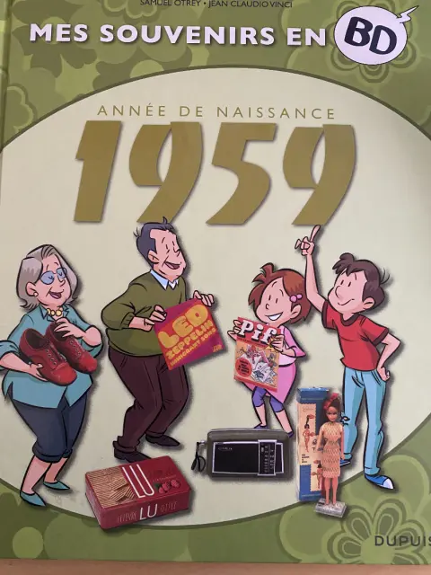 Mes souvenirs en BD Tome 20 Année de naissance 1959