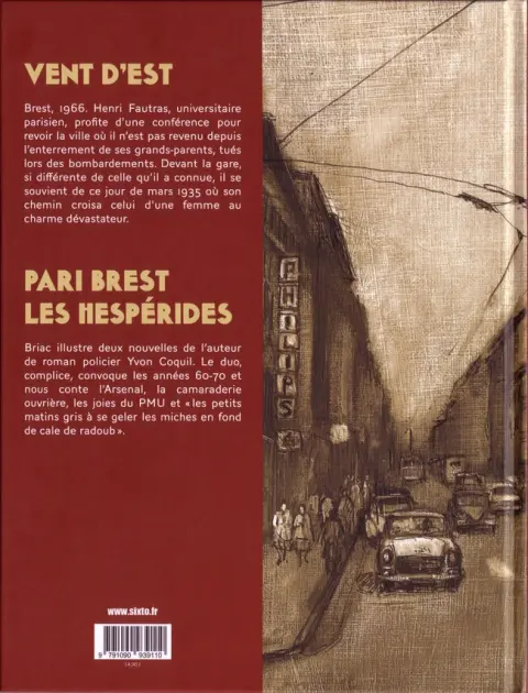 Verso de l'album Quitter Brest