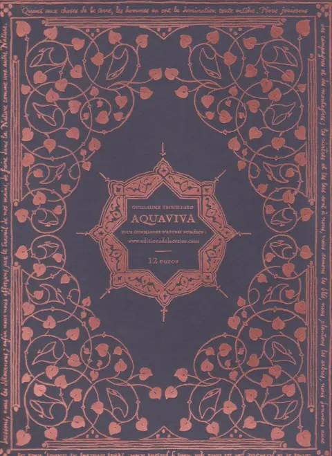 Verso de l'album Aquaviva Premier fascicule