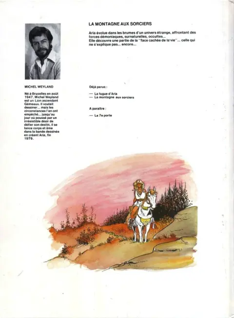 Verso de l'album Aria Tome 2 La montagne aux sorciers