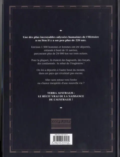 Verso de l'album Terra Australis