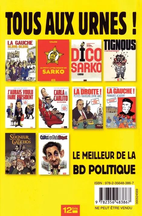 Verso de l'album Tous aux urnes !