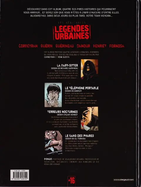 Verso de l'album Les Véritables légendes urbaines Tome 1