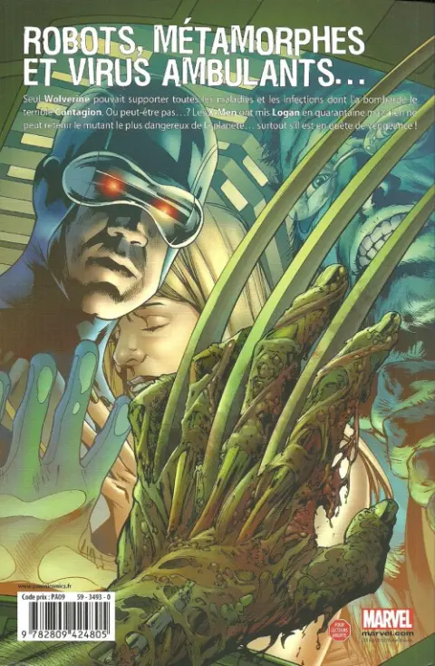 Verso de l'album Wolverine - Le meilleur dans sa partie Tome 2 Quarantaine Brisée