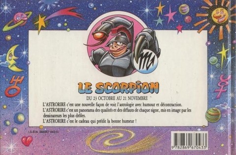 Verso de l'album Astrorire Tome 8 Scorpion