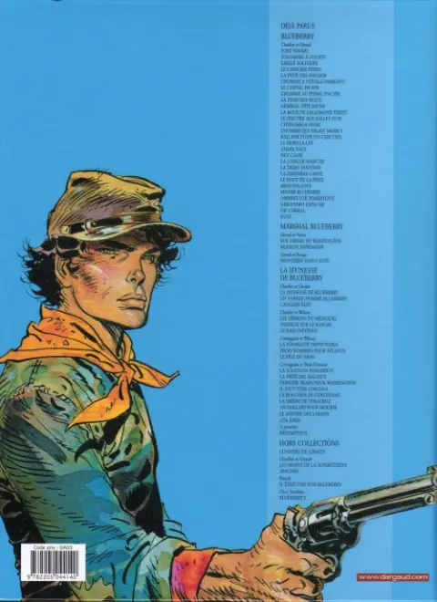 Verso de l'album La Jeunesse de Blueberry Tome 3 Cavalier bleu