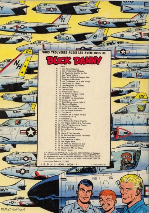 Verso de l'album Buck Danny Tome 2 Les Mystères de Midway