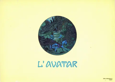 Verso de l'album L'Avatar Tome 1