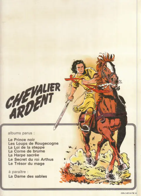 Verso de l'album Chevalier Ardent Tome 2 Les loups de Rougecogne