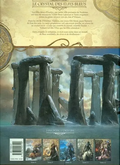 Verso de l'album Elfes Tome 1 Le Crystal des Elfes bleus