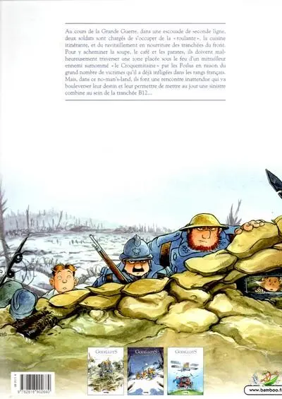 Verso de l'album Les Godillots Tome 1 Le plateau du croquemitaine