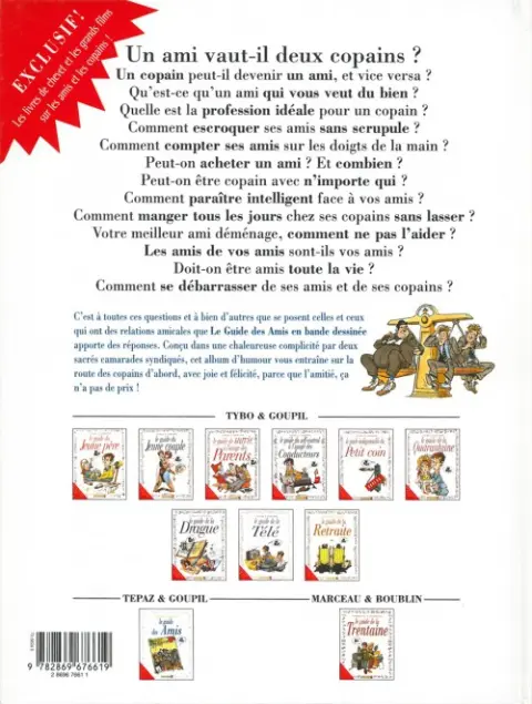 Verso de l'album Le Guide Tome 10 Le guide des amis