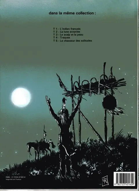 Verso de l'album L'Indien Français Tome 2 La lune enterrée