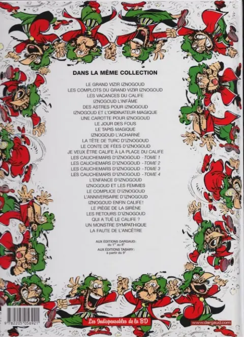 Verso de l'album Iznogoud Tome 7 Une carotte pour Iznogoud