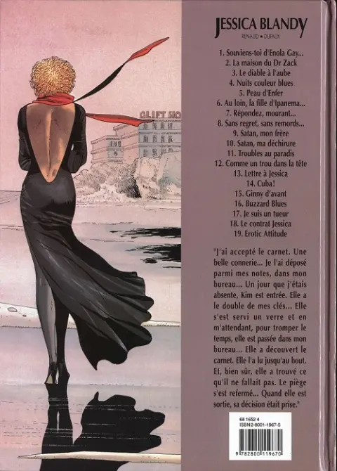 Verso de l'album Jessica Blandy Tome 8 Sans regret, sans remords...