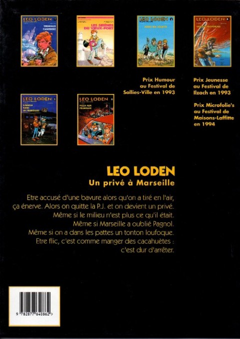 Verso de l'album Léo Loden Tome 1 Terminus Canebière