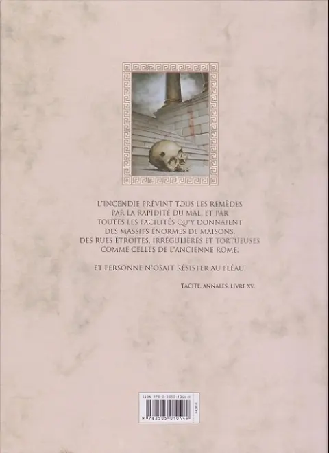 Verso de l'album Murena Tome 8 Revanche des cendres