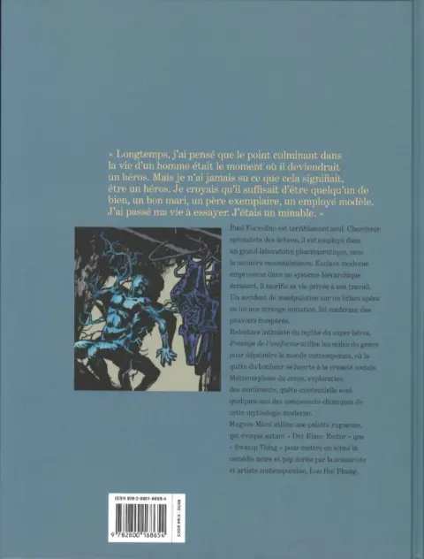 Verso de l'album Prestige de l'uniforme
