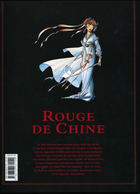 Verso de l'album Rouge de Chine Édition intégrale