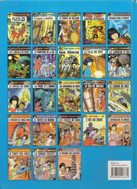 Verso de l'album Yoko Tsuno Tome 2 L'orgue du diable