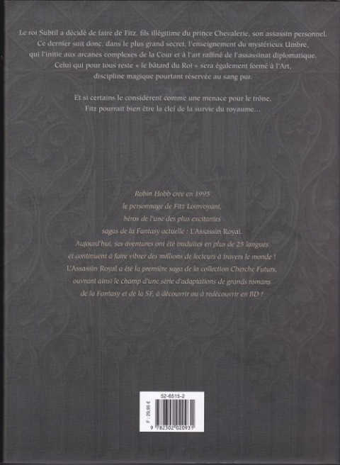 Verso de l'album L'Assassin Royal L'Intégrale 1
