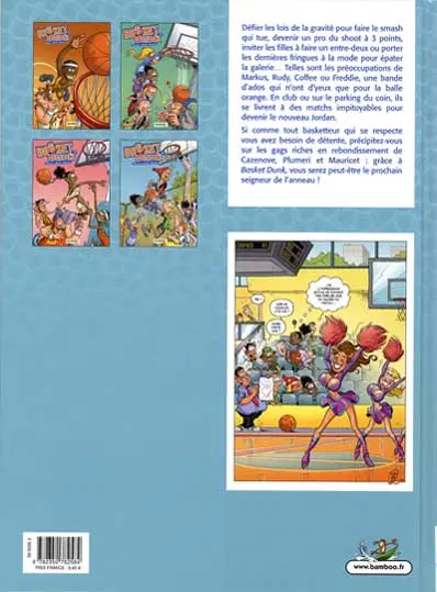 Verso de l'album Basket dunk Tome 4