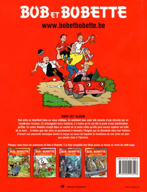 Verso de l'album Bob et Bobette Tome 338 Haro sur les héros