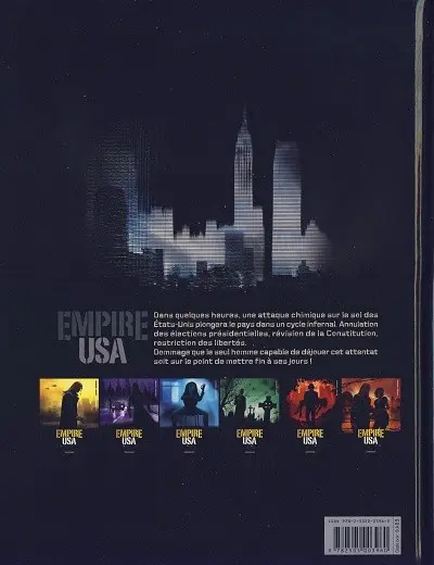 Verso de l'album Empire USA Intégrale Saison 1