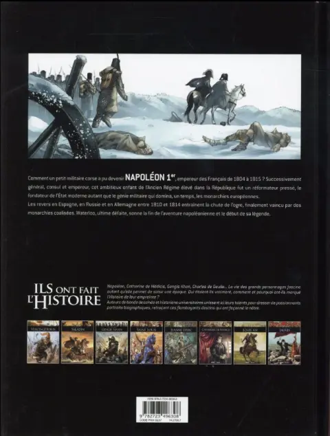 Verso de l'album Ils ont fait l'Histoire Tome 13 Napoléon - Tome 3/3