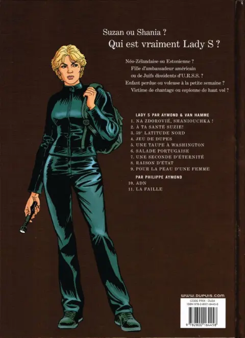 Verso de l'album Lady S. Tome 11 La faille