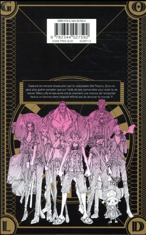 Verso de l'album One Piece Film : Gold 2