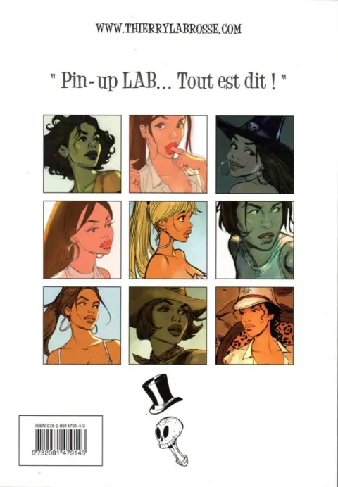 Verso de l'album Pin-up Lab
