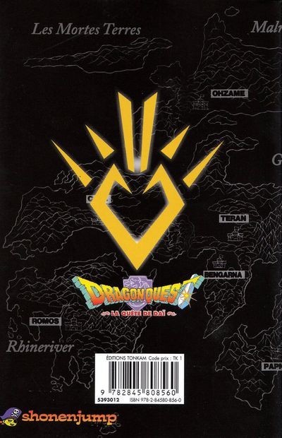Verso de l'album Dragon Quest - La quête de Daï Tome 24 Le cinquième insigne !