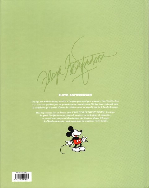 Verso de l'album L'âge d'or de Mickey Mouse Tome 11 Le monde souterrain et autres histoires (1954-1955)
