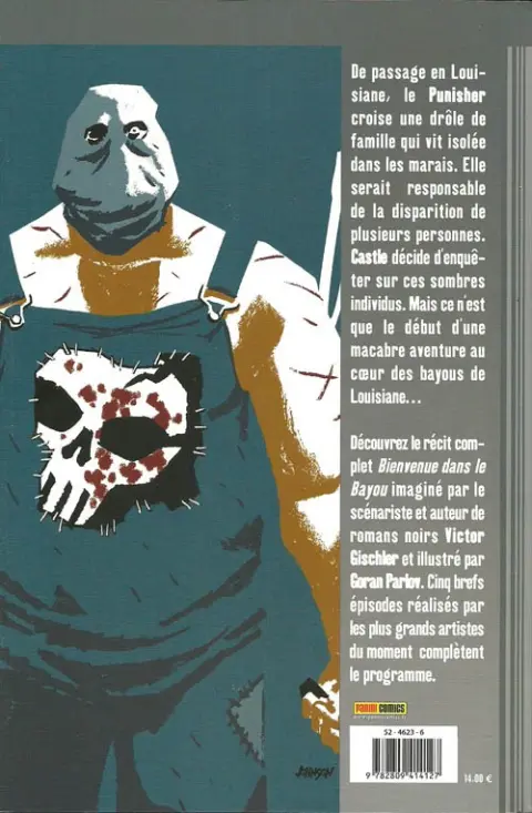 Verso de l'album Punisher Tome 17 Bienvenue dans le bayou