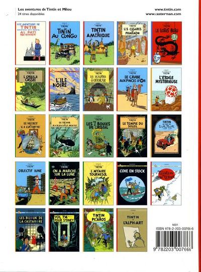 Verso de l'album Tintin Tome 22 Vol 714 pour Sydney