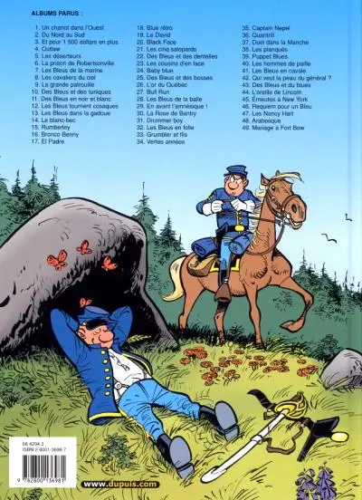 Verso de l'album Les Tuniques Bleues Tome 49 Mariage à Fort Bow