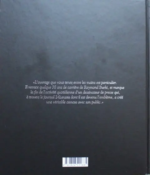 Verso de l'album Grands crus