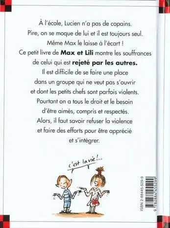 Verso de l'album Ainsi va la vie Tome 51 Lucien n'a pas de copains