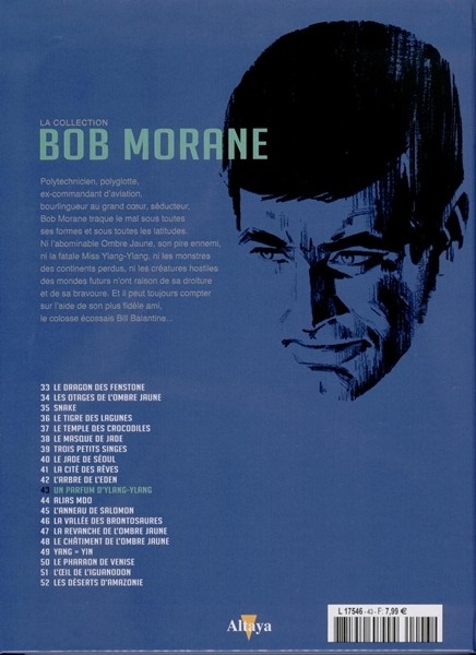 Verso de l'album Bob Morane La collection - Altaya Tome 43 Un parfum d'Ylang Ylang