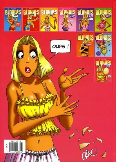 Verso de l'album Les Blondes Tome 9 Il est pas joli, mon neuf ?