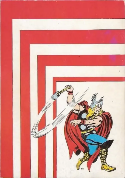 Verso de l'album Thor Album N° 3