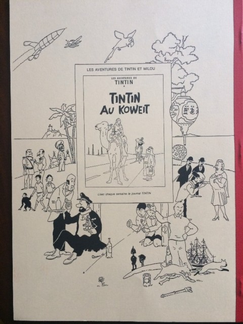 Verso de l'album Tintin Tintin en Syldavie