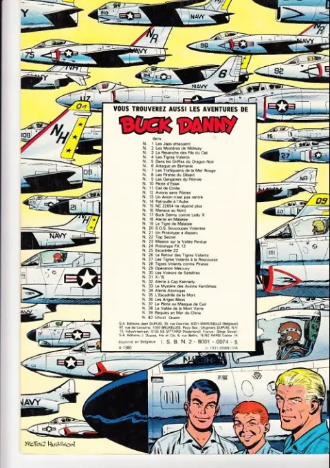 Verso de l'album Buck Danny Tome 37 Le pilote au masque de cuir